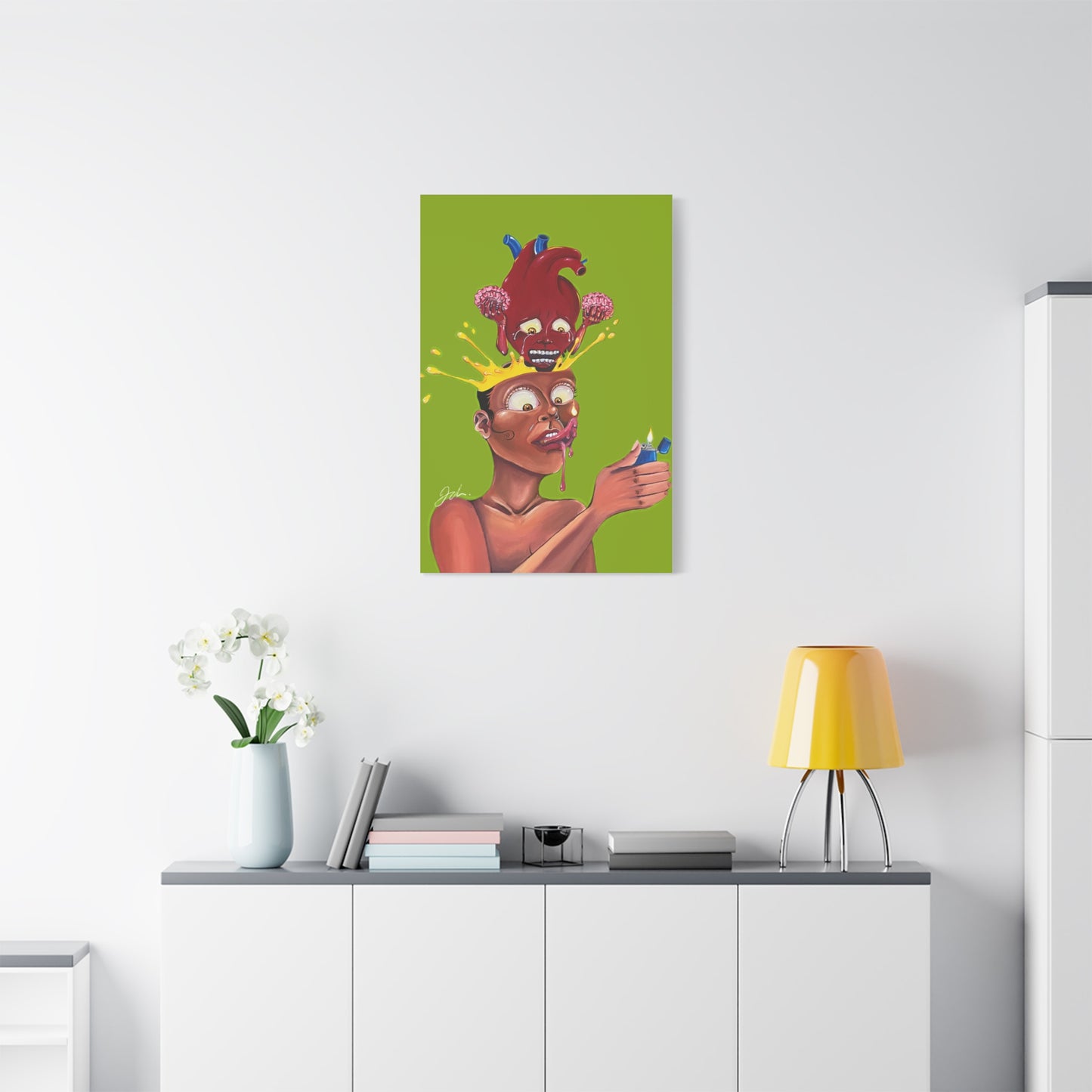 BURN OUT CANVAS PRINT