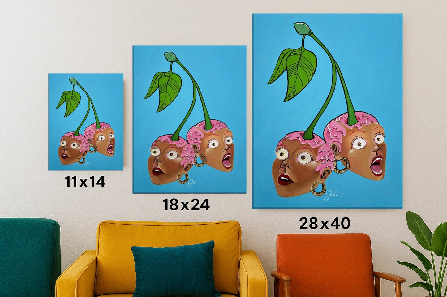 JUST US TWO CANVAS PRINT
