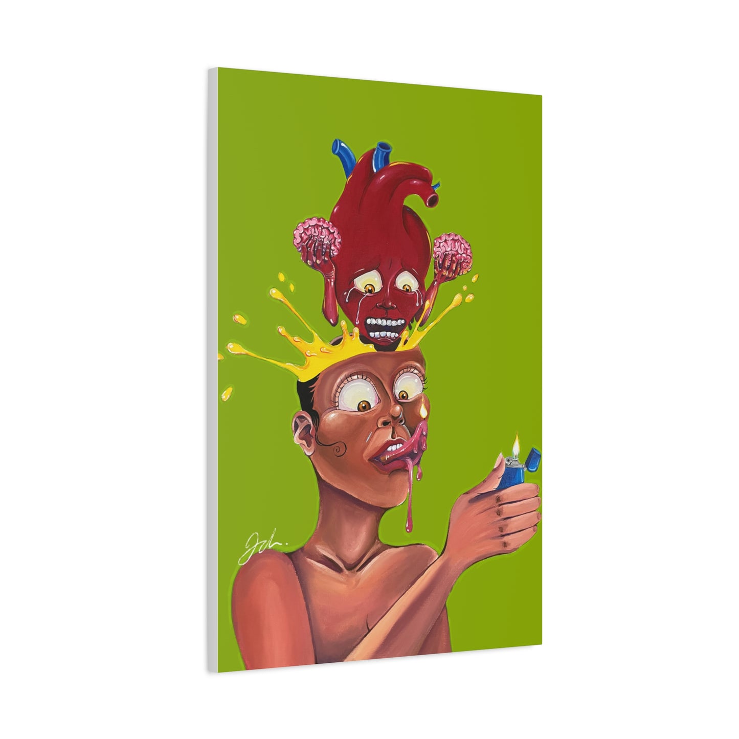 BURN OUT CANVAS PRINT