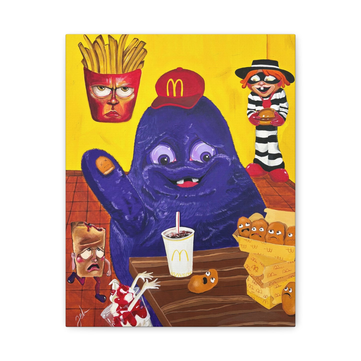 HAPPY MEALS CANVAS PRINT