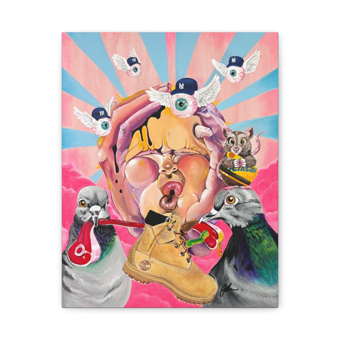 SOL DE NUEVA YORK CANVAS PRINT