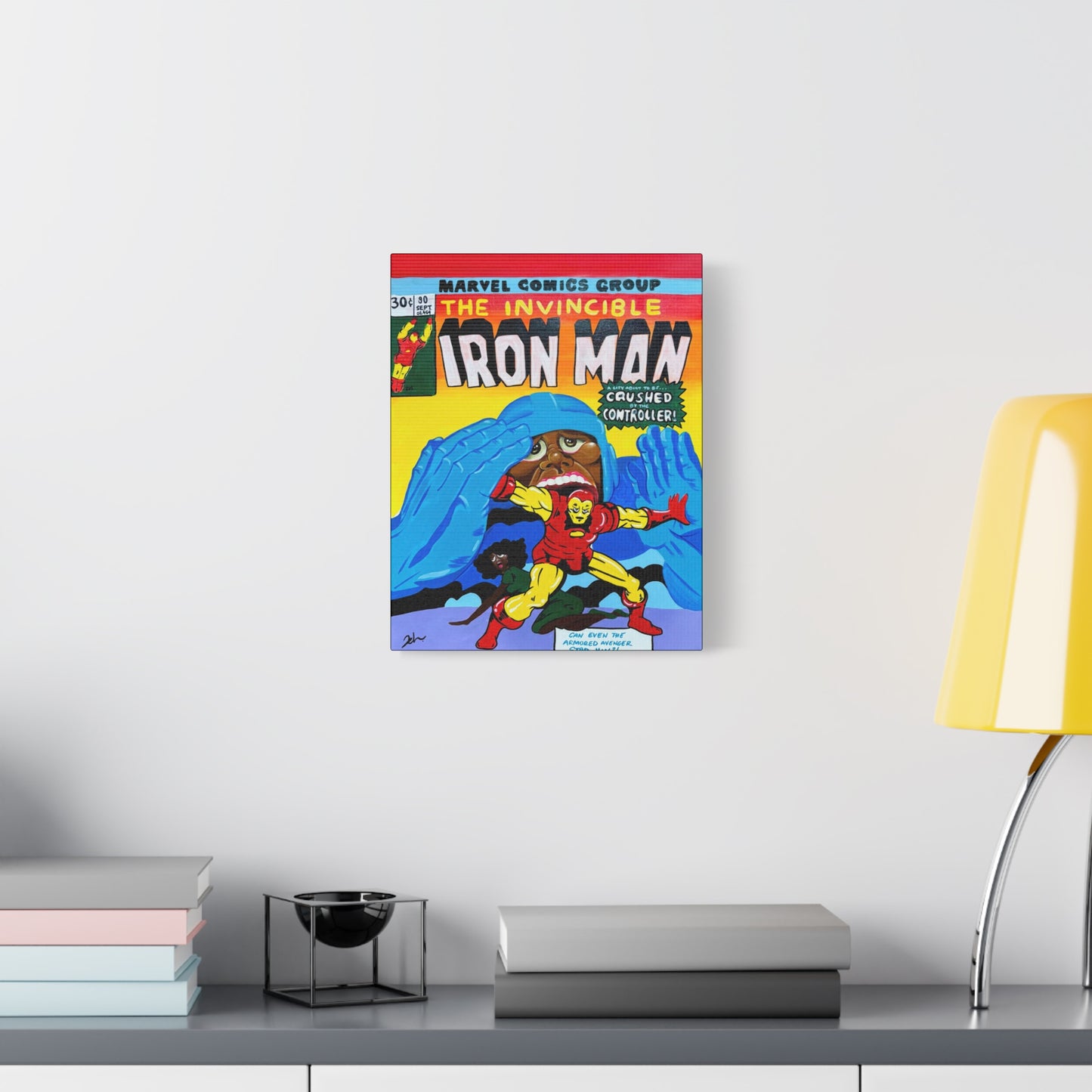 CRUSHED CONTROLLER CANVAS PRINT