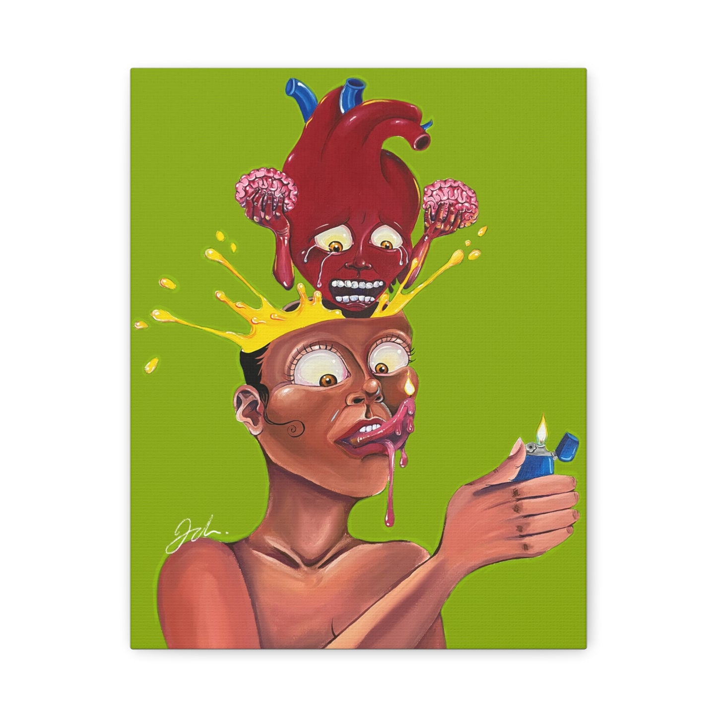 BURN OUT CANVAS PRINT