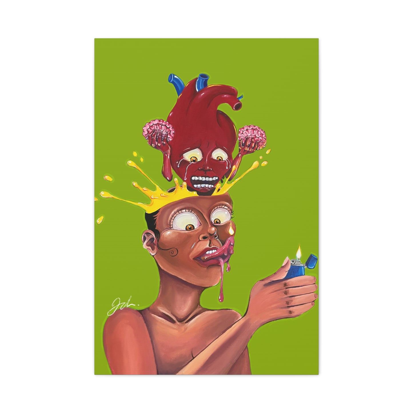 BURN OUT CANVAS PRINT