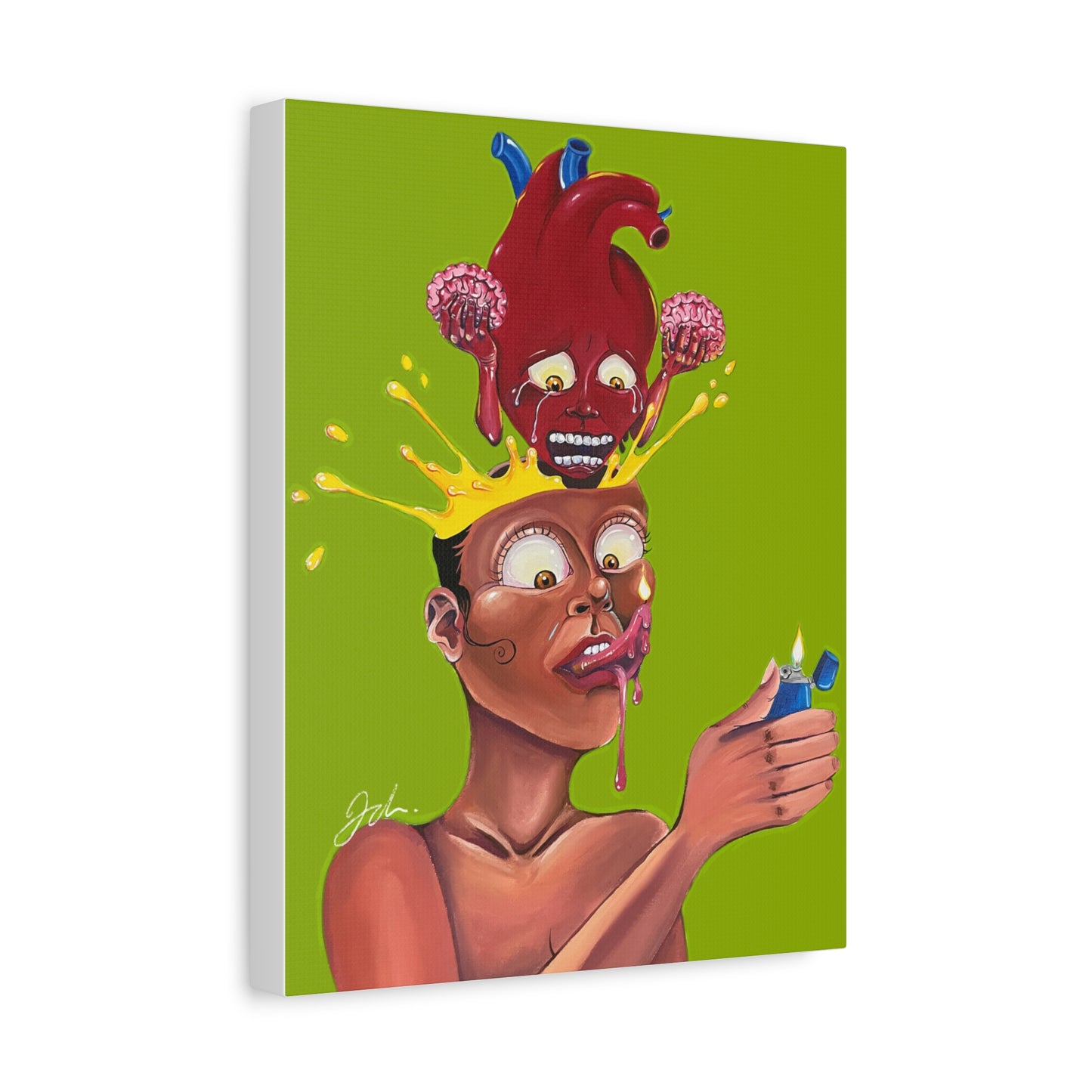 BURN OUT CANVAS PRINT