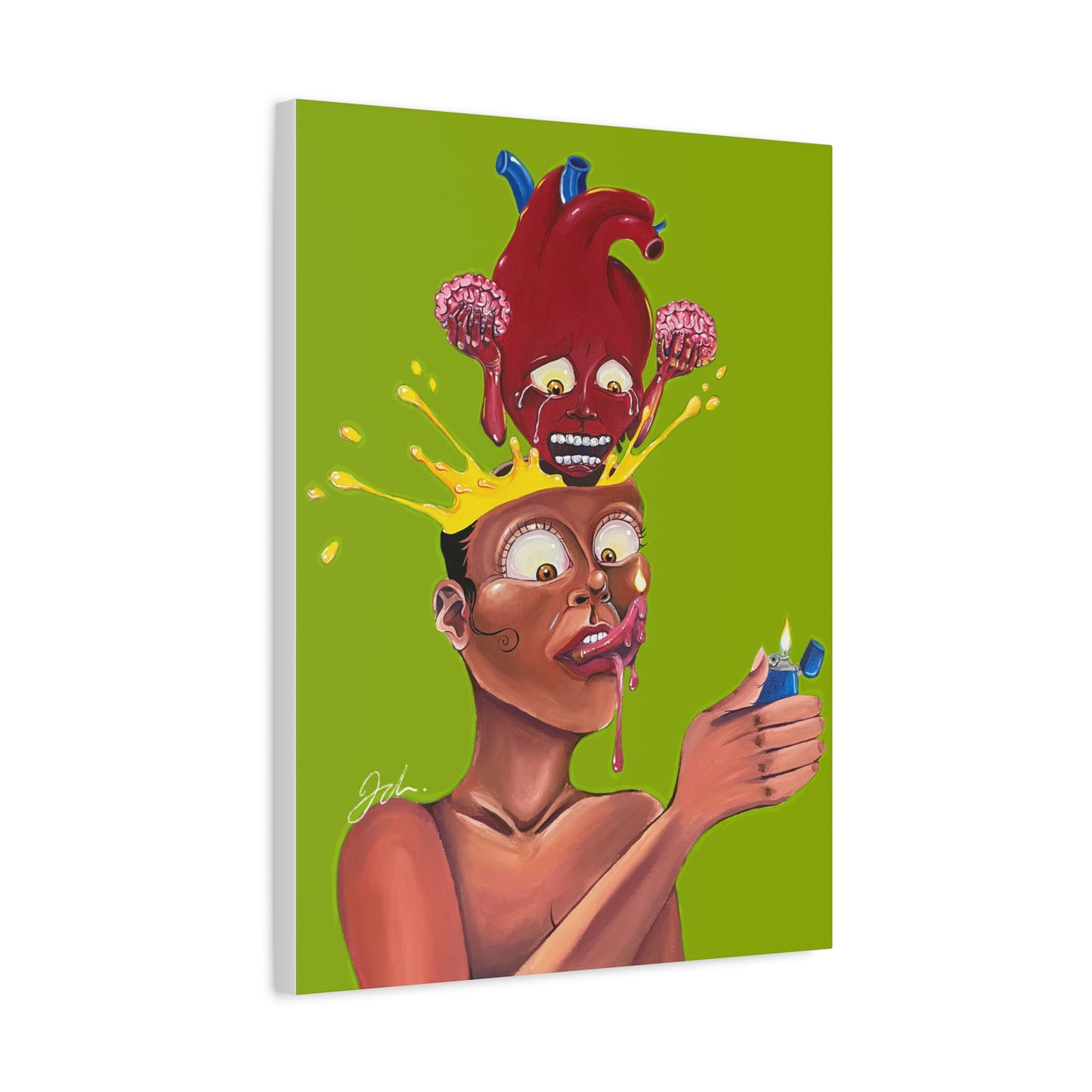 BURN OUT CANVAS PRINT