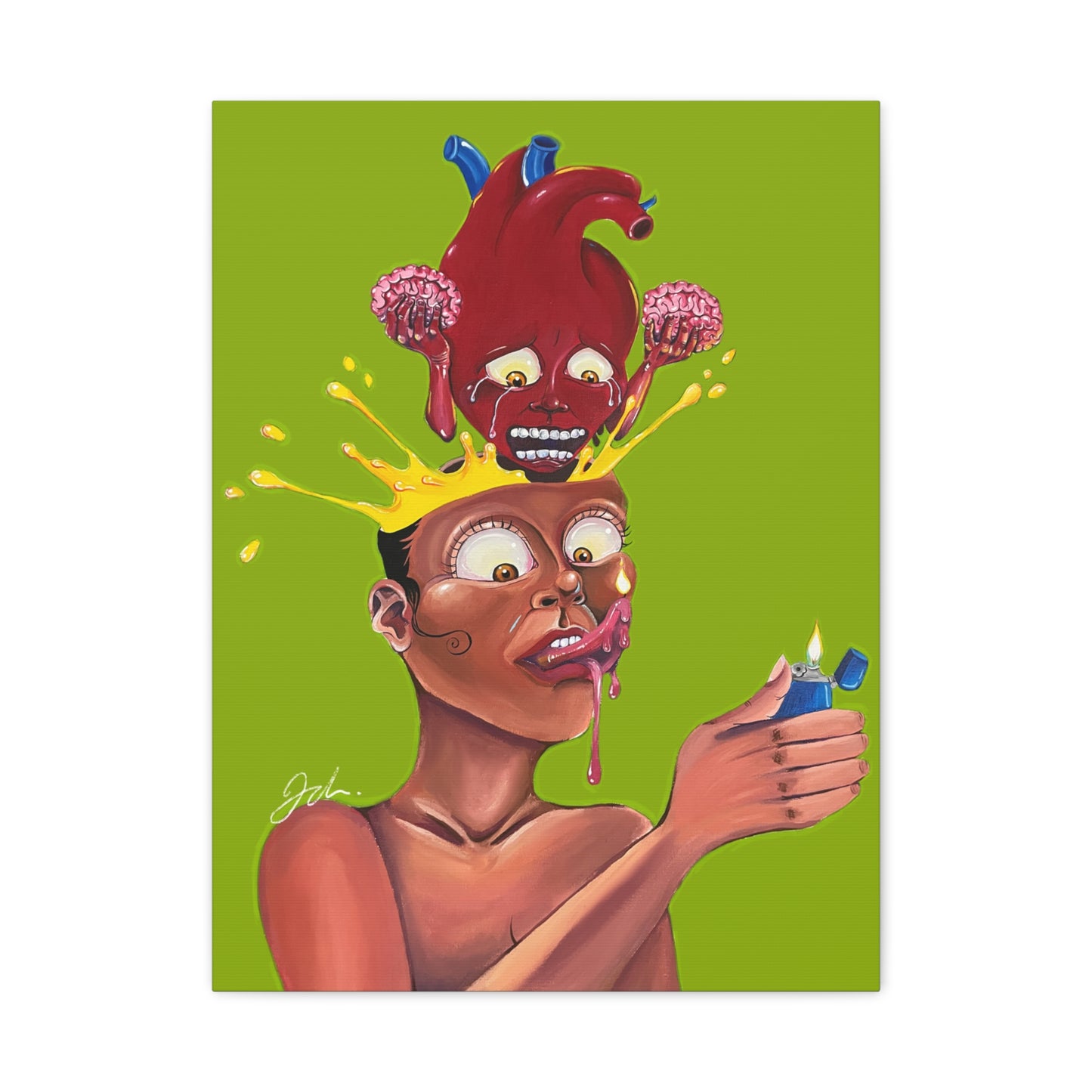 BURN OUT CANVAS PRINT