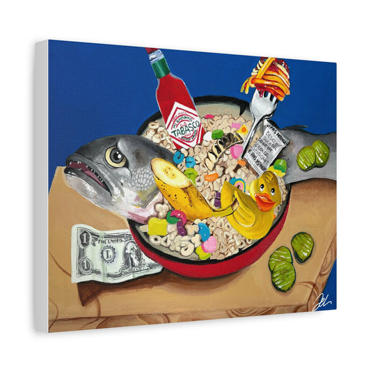 SOPA DE PESCADO CANVAS PRINT